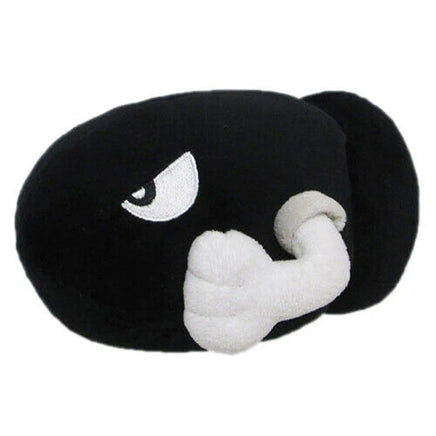 Bullet Bill plush embroidery detail — Little Buddy 6-inch
