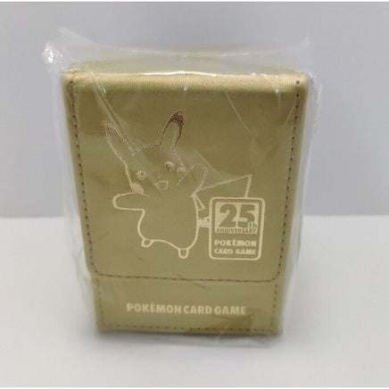 Japanese Golden Box 25th Anniversary Pikachu Gold Deck Box