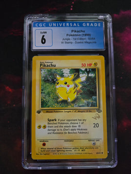 Pikachu jungle 1st edition 60/64 CGC 6