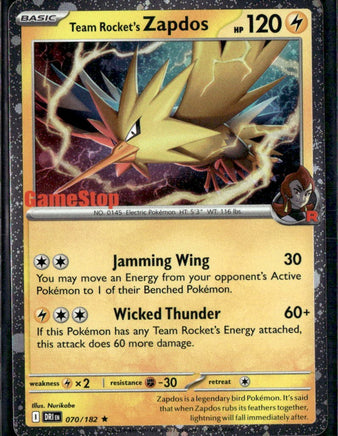 Team Rocket's Zapdos (Gamestop Exclusive)