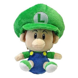 Super Mario Baby Luigi plush — embroidery detail