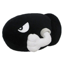 Bullet Bill plush embroidery detail — Little Buddy 6-inch