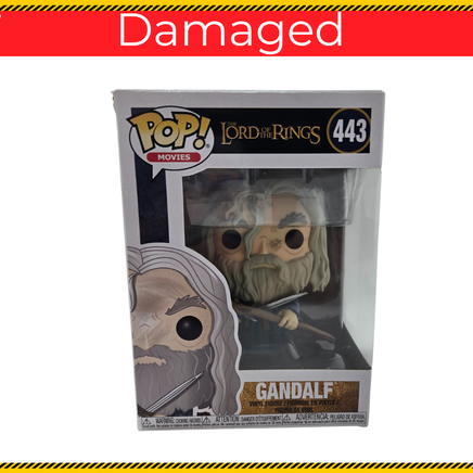 Funko Pop Gandalf #443 in box from The Lord of the Rings, front view