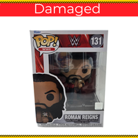 Funko Pop Roman Reigns #131 WWE vinyl figure collectible in box.