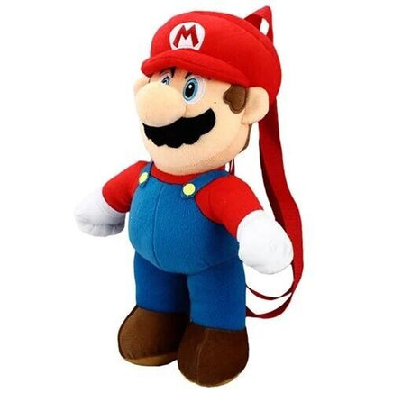 Mario Plush Backpack side profile — Super Mario Bros plush bag