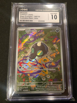 Shroodle 149/132 Me01: Mega Evolution Holo CGC Graded 10